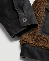 RRL Goodnight GRZ Moto Jacket Vintage Black JKT Short Men
