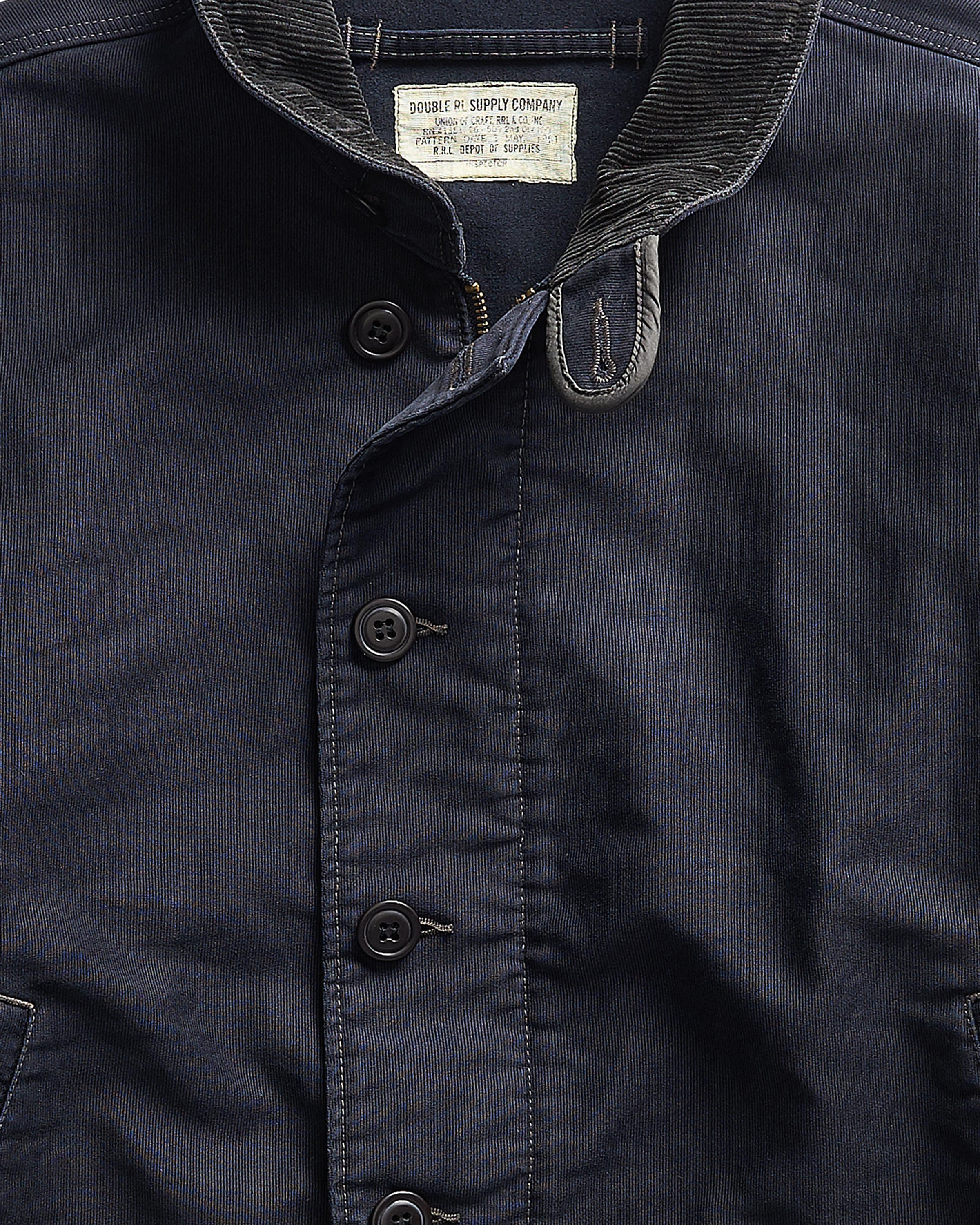 RRL Bower Deck Cotton Jacket Dark Navy JKT Short Men
