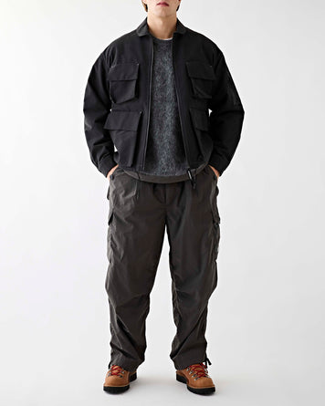 and wander C/PE Twill Field Jacket Black JKT Long Men