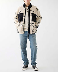 and wander Daijiro OHARA Map Key Boa Jacket Off White JKT Short Men