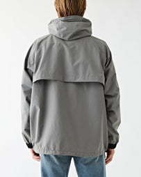 and wander Loose Fitting Rain Jacket Grey JKT Long Men