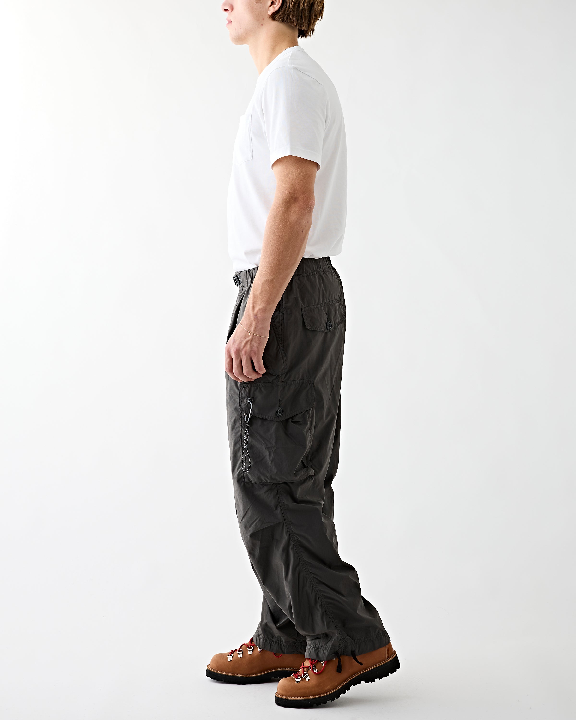 and wander Oversized Cargo Pants Charcoal Pants Men