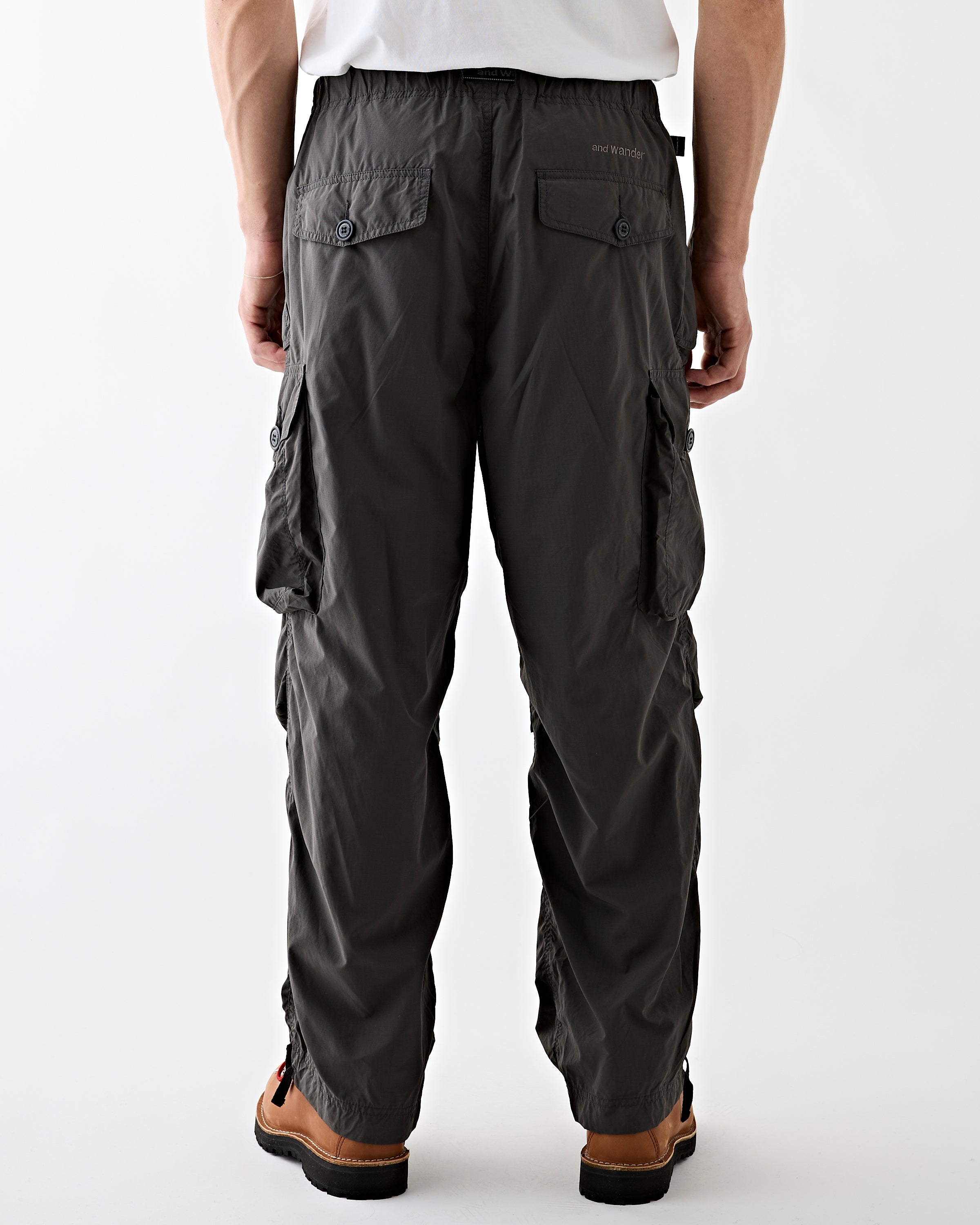 and wander Oversized Cargo Pants Charcoal Pants Men