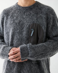 and wander Mohair Wool Sweater Grey Sweater Men