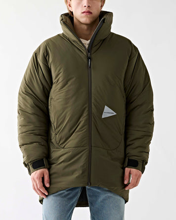 and wander Top Fleece Coat Khaki JKT Long Men