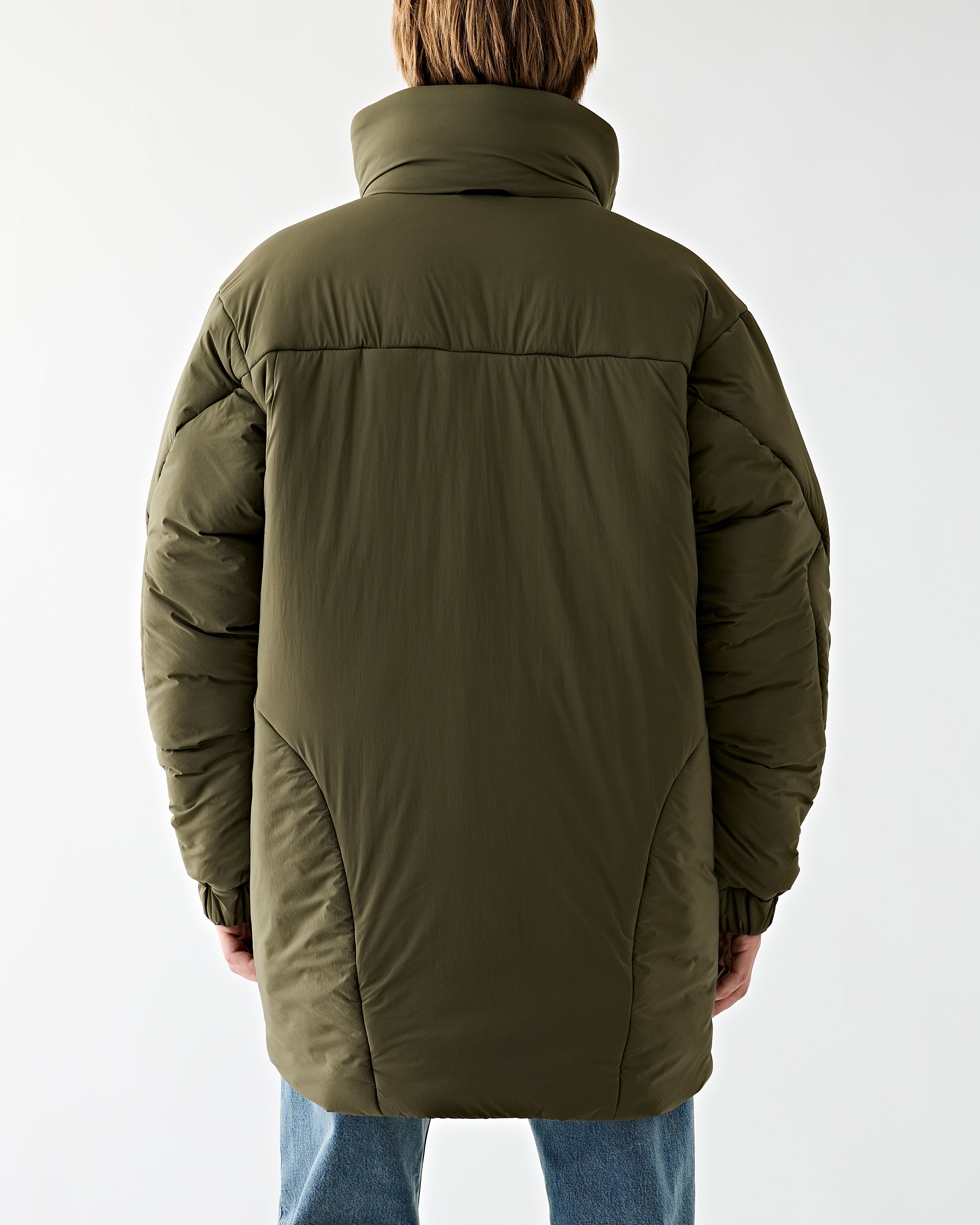 and wander Top Fleece Coat Khaki JKT Long Men