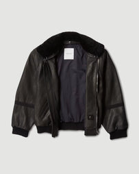 Applied Art Forms AM2-9 Aviator Jacket Black JKT Short Men