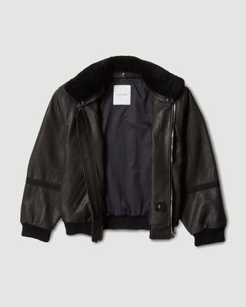 Applied Art Forms AM2-9 Aviator Jacket Black JKT Short Men