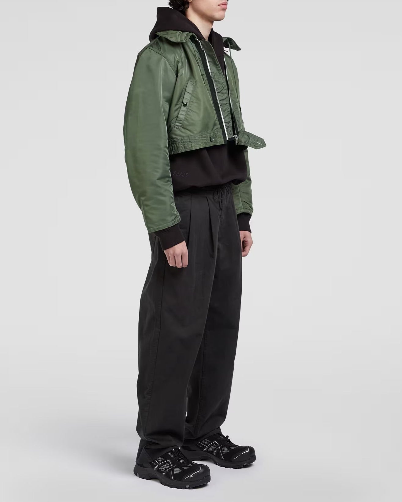 Applied Art Forms BM1-15 Flight Jacket Jennie Green JKT Short Men