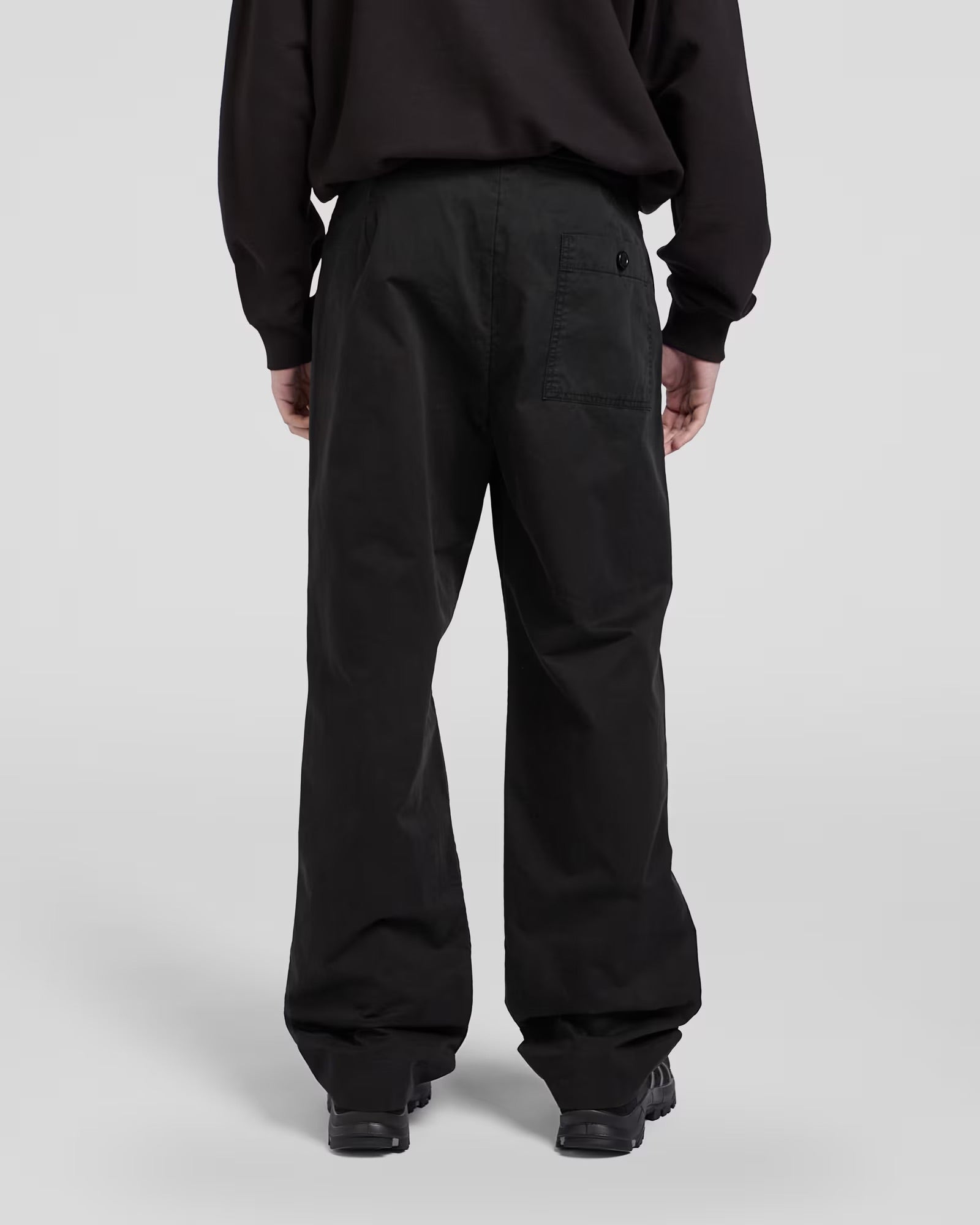 Applied Art Forms DM1-8 Pleated Pants Black Pants Men