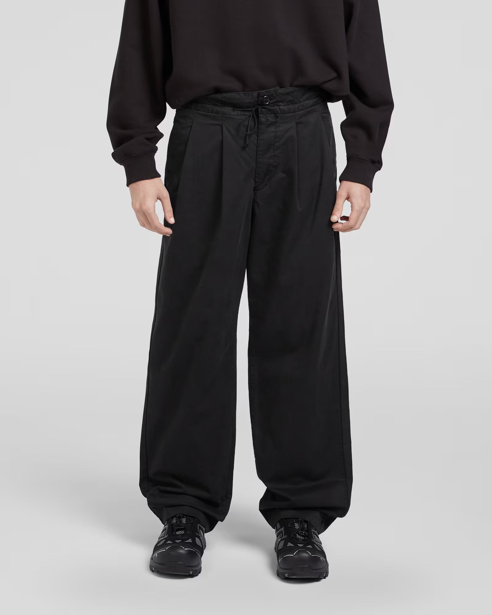 Applied Art Forms DM1-8 Pleated Pants Black Pants Men