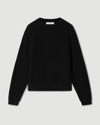 Applied Art Forms EM1-3 Structure Pullover Black Sweater Men