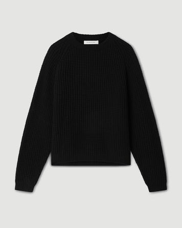 Applied Art Forms EM1-3 Structure Pullover Black Sweater Men