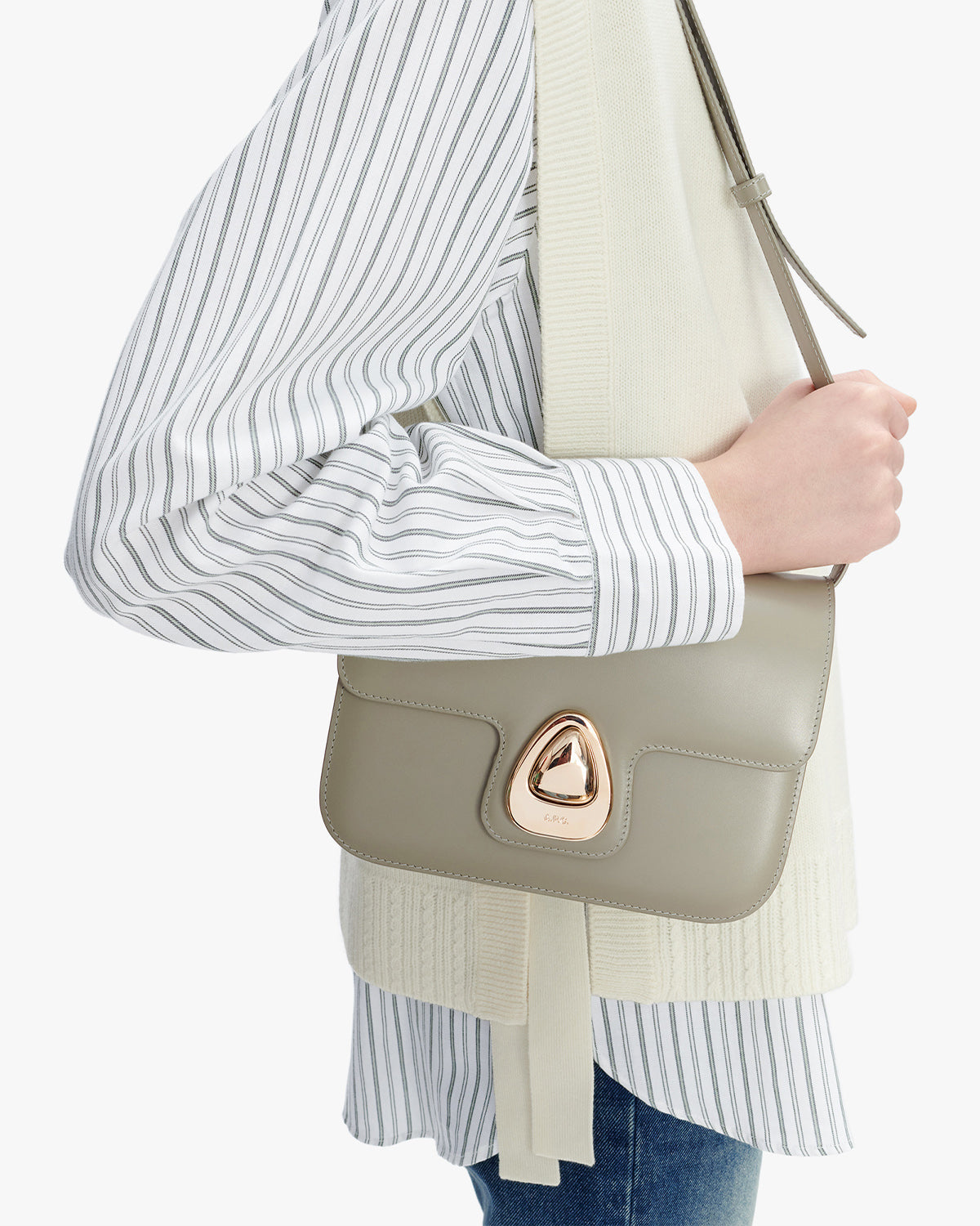 A.P.C. Sac Astra Small Green Taupe WOMEN BAGS