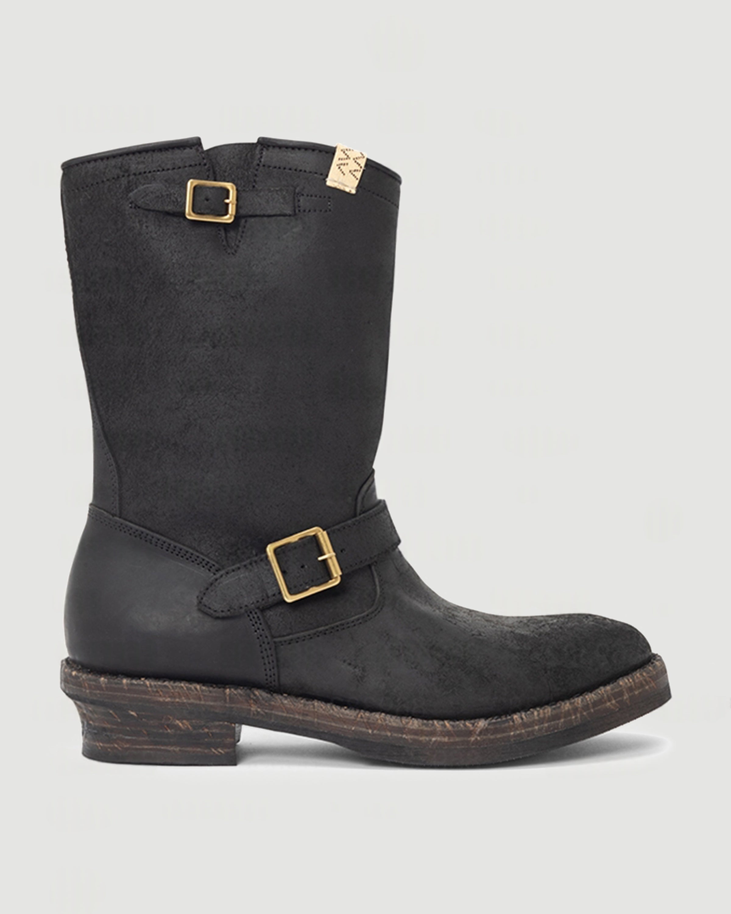 Visvim T.W.O. Boots Folk Black Shoes Leather Men