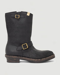 Visvim T.W.O. Boots Folk Black Shoes Leather Men