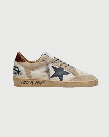 Golden Goose Ballstar Leather Upper White & Blue Star Shoes Sneakers Men