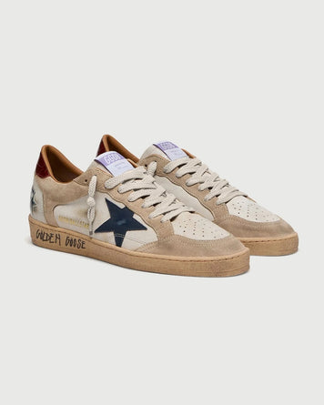 Golden Goose Ballstar Leather Upper White & Blue Star Shoes Sneakers Men