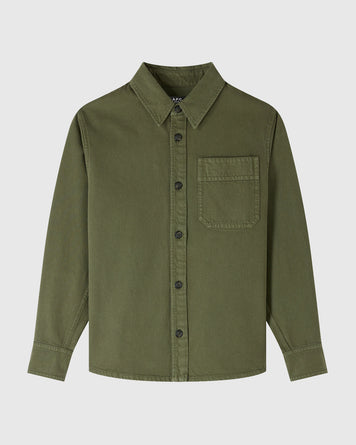 A.P.C. Surchemise Basile Kaki Shirt L/S Men