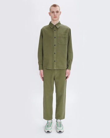 A.P.C. Surchemise Basile Cavalier Kaki MEN SHIRTS