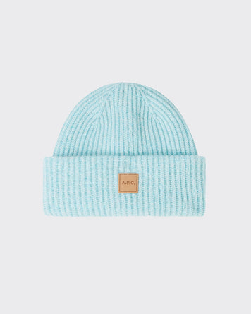 A.P.C. Bonnet Michelle Turquoise Headwear Unisex