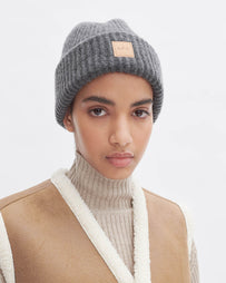 A.P.C. Bonnet Michelle Charcoal Grey Headwear Unisex