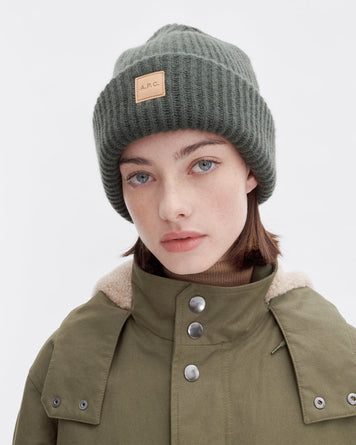 A.P.C. Bonnet Michelle Military Kaki Headwear Unisex