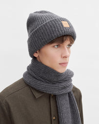 A.P.C. Bonnet Michelle Charcoal Grey Headwear Unisex