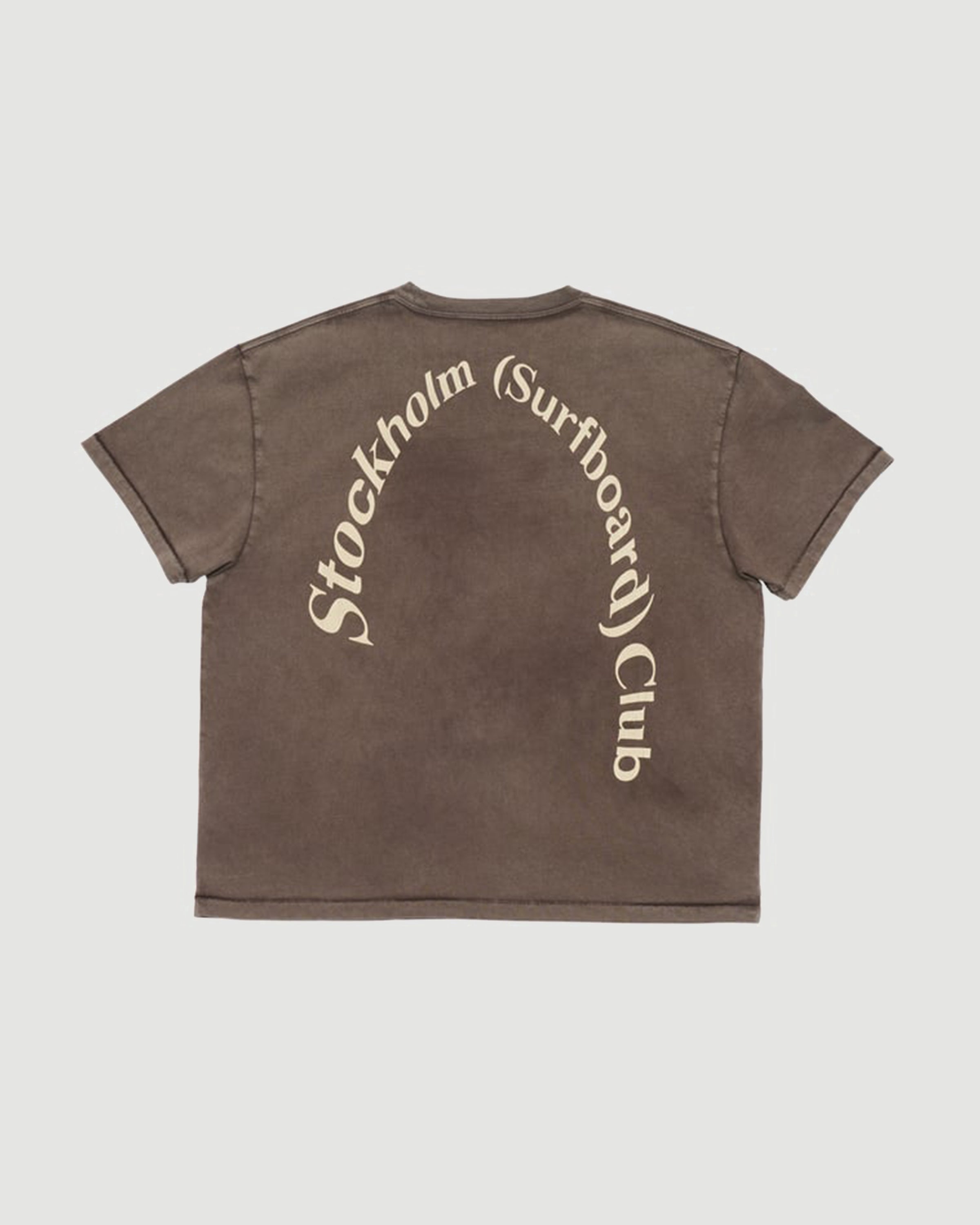 Stockholm Surfboard Club Box Tee Back Logo Hickoru T-shirt S/S Men
