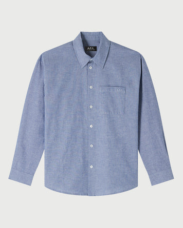 A.P.C. Chemise Boyfriend Brodee Indigo Shirt L/S Women