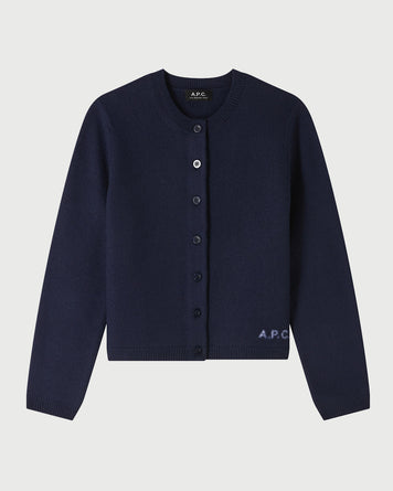 A.P.C. Cardigan Mila Dark Navy Knitwear Women