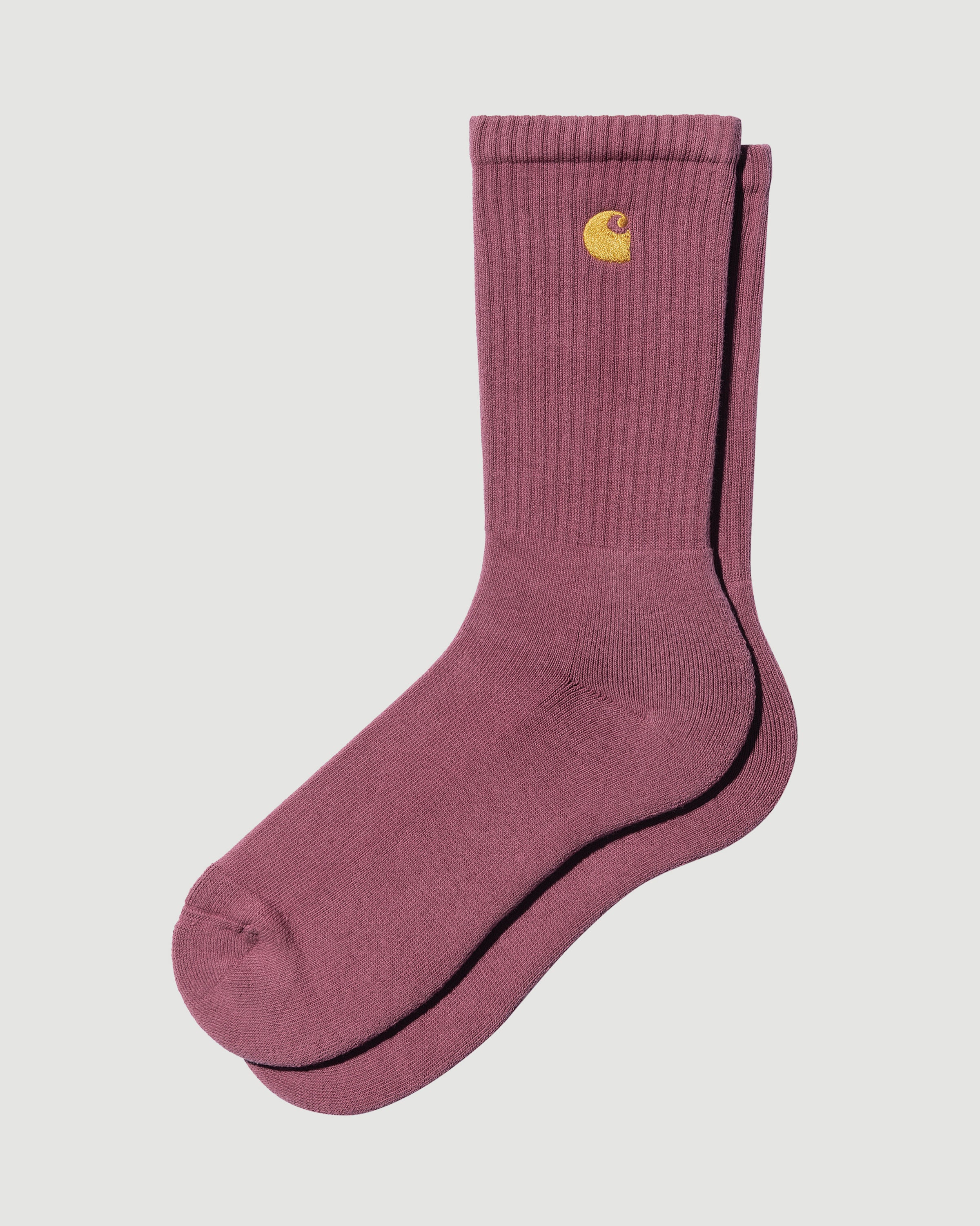 Carhartt WIP Chase Socks Dusty Fuchsia/Gold Socks