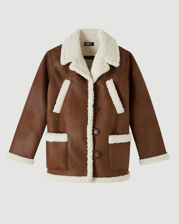 A.P.C. Manteau Clara Icy Brown JKT Long Women