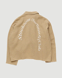 Stockholm Surfboard Club Club Overshirt Yellow Check Shirt L/S Men