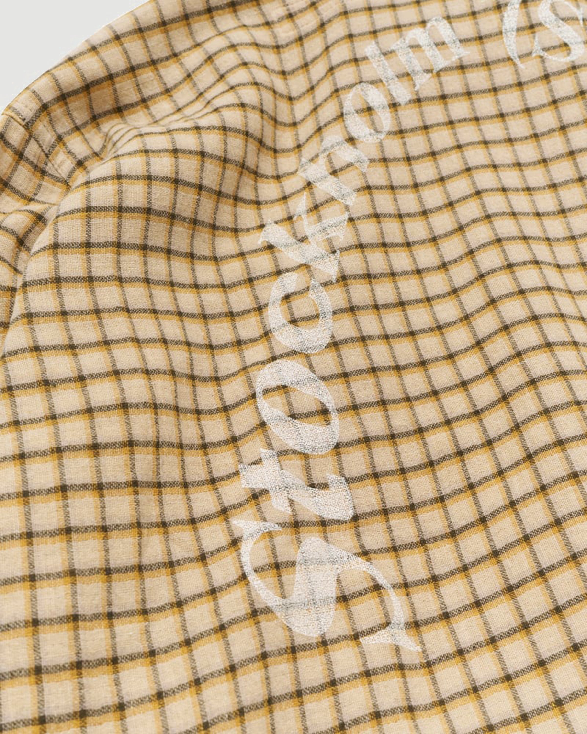 Stockholm Surfboard Club Club Overshirt Yellow Check Shirt L/S Men