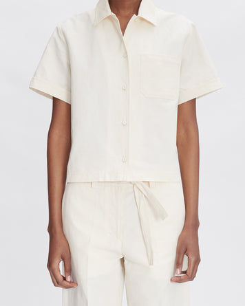 A.P.C. Chemisette Maeva Ecru Shirt S/S Women