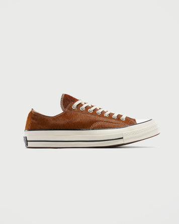 Converse Chuck 70 Lo Pony Hair Brown Shoes Sneakers Men