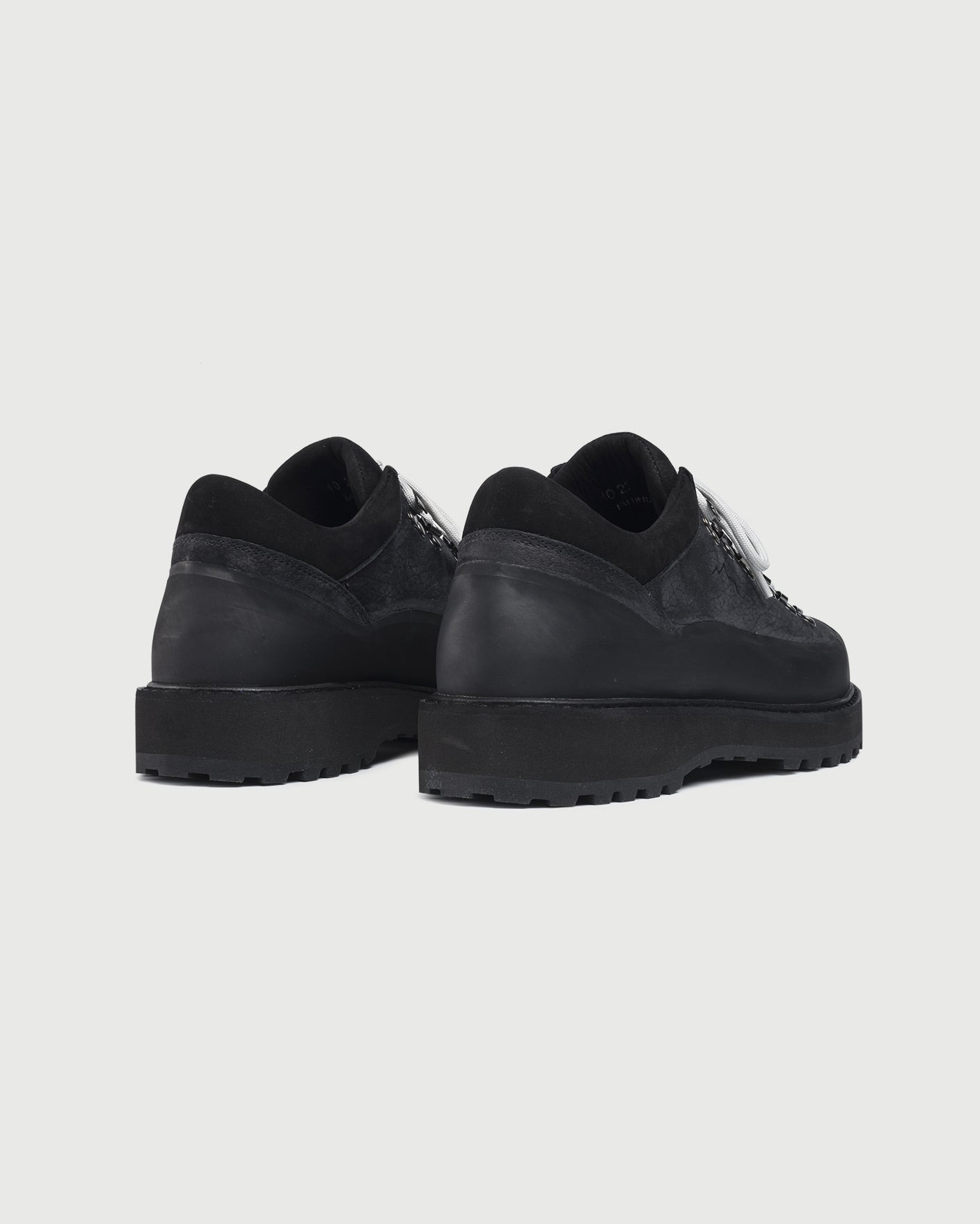 Diemme Cornaro Gomma Black Leather Shoes Leather Men