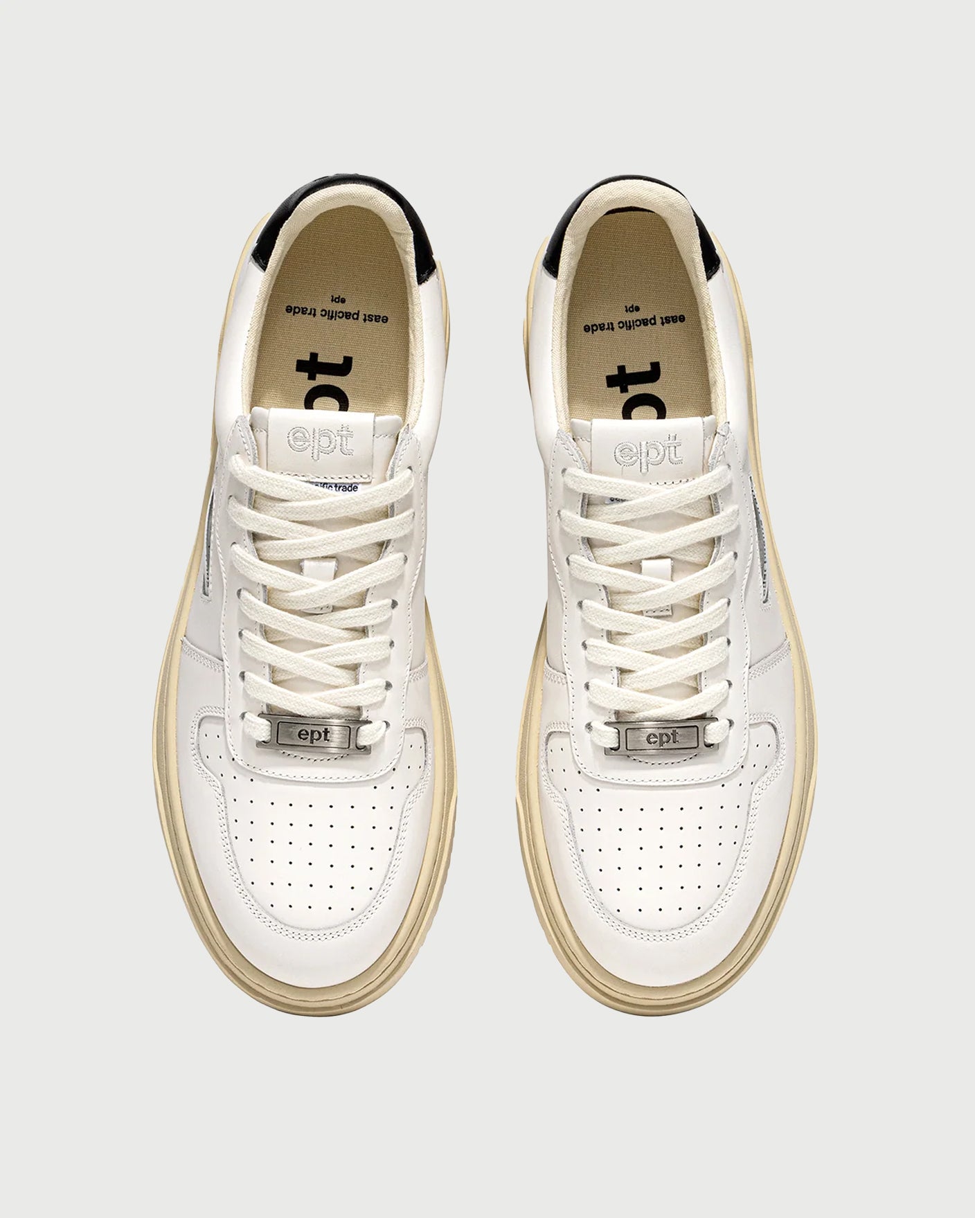 East Pacific Trade Court Off White / Navy Shoes Sneakers Unisex