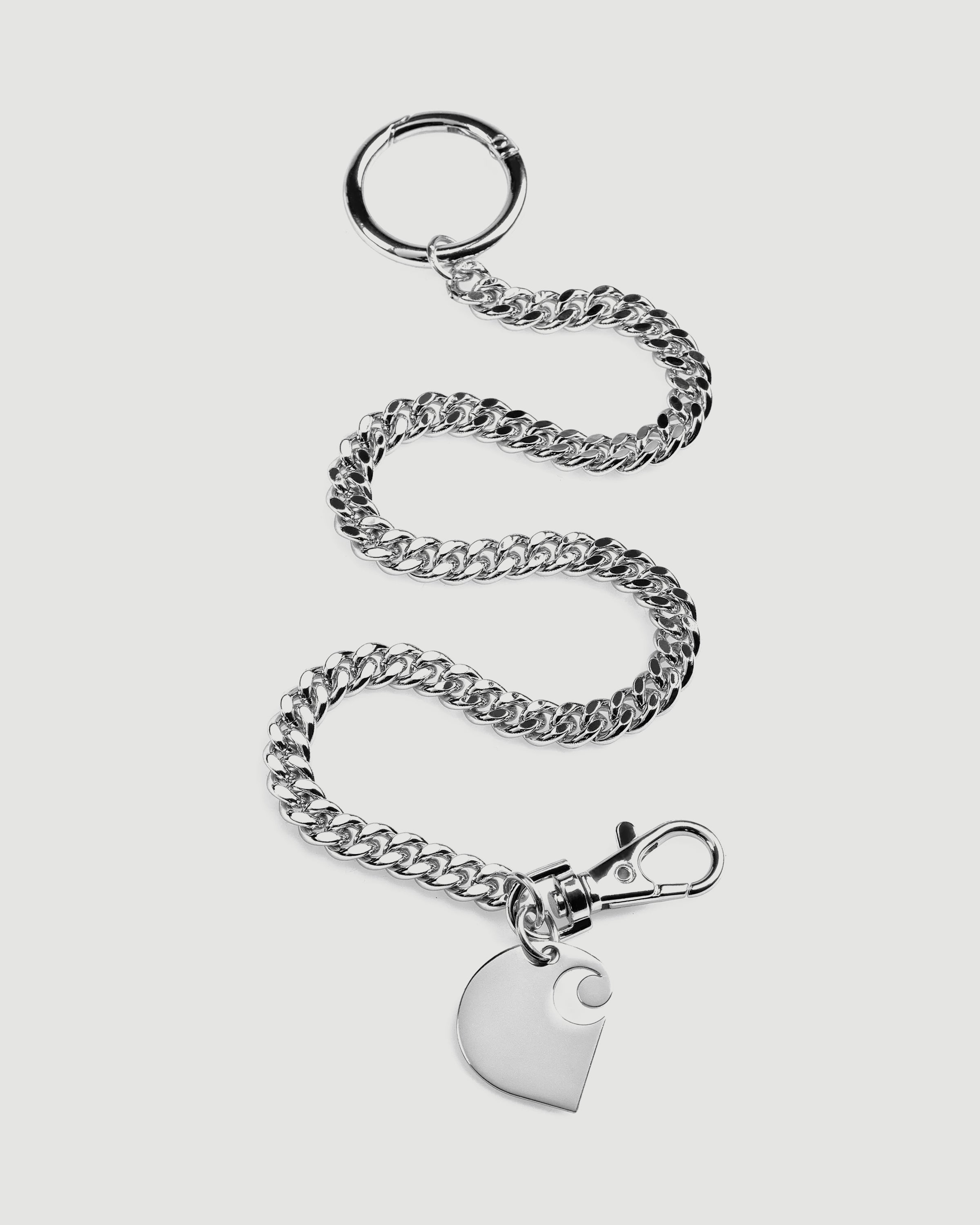 Carhartt WIP Cuban Link Keychain Silver Accessories