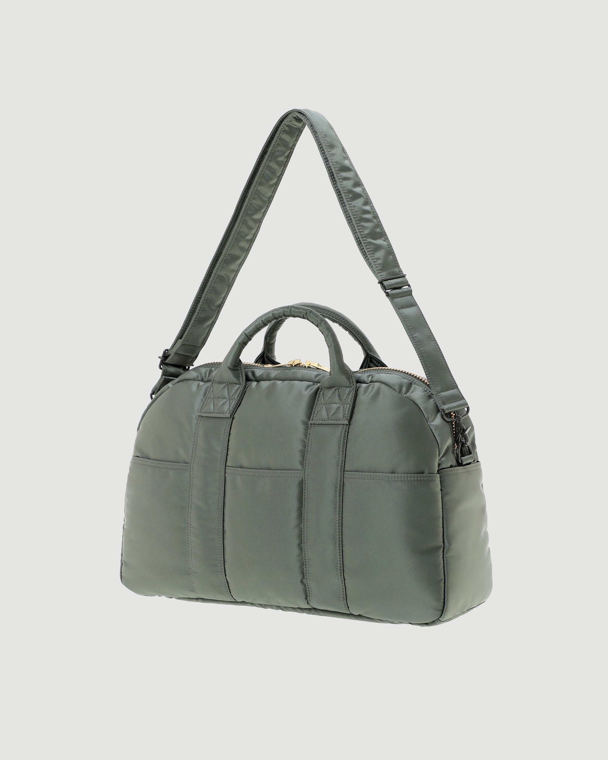 Porter Yoshida Tanker Madison Boston Bag (L) Sage Green Bags Unisex