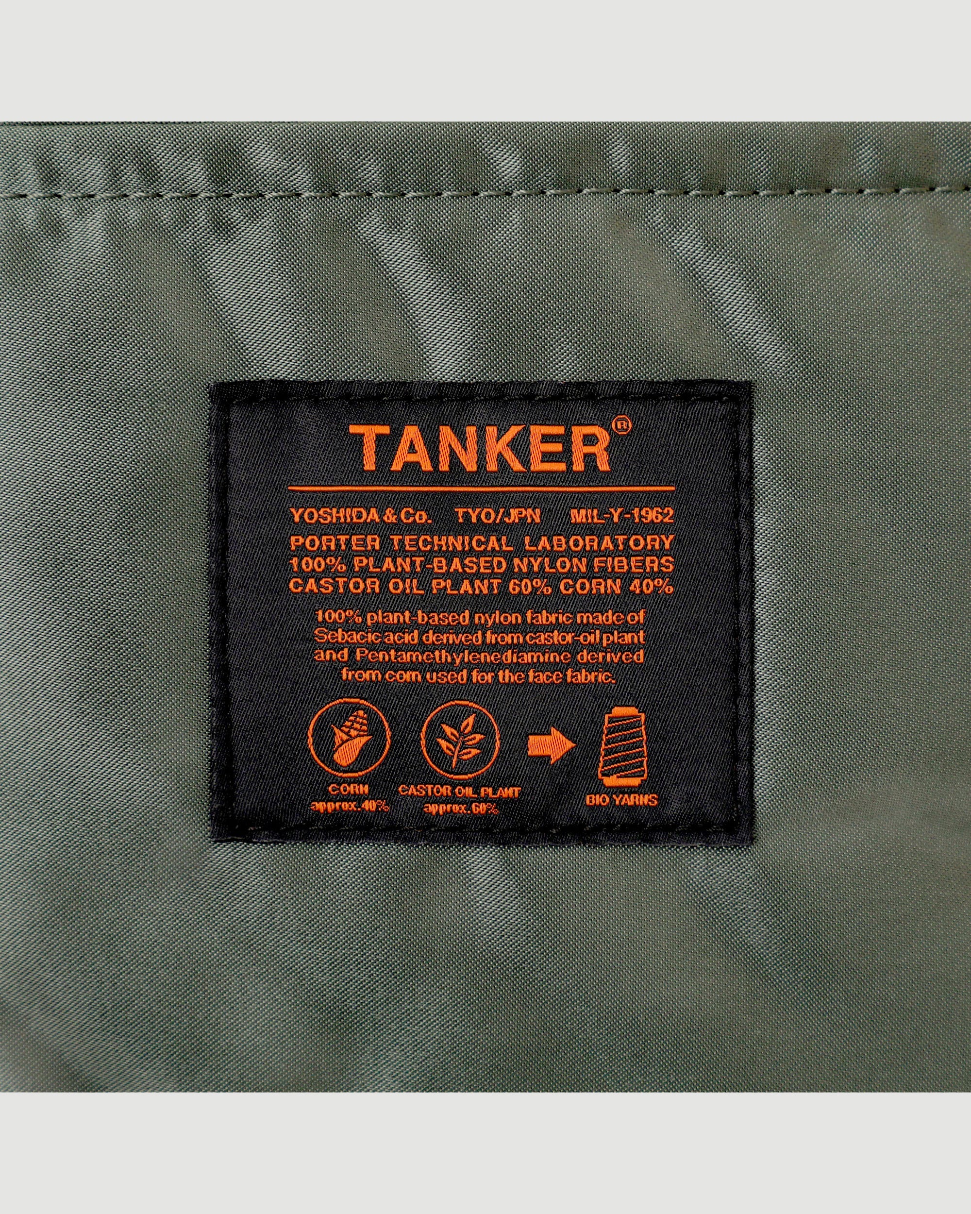 Porter Yoshida Tanker Waist Bag Sage Green Large Bags Unisex