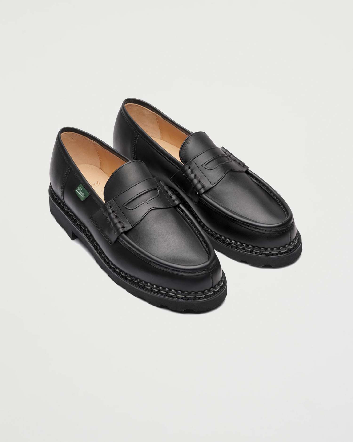 Paraboot Reims Lisse Noir Shoes Leather Men