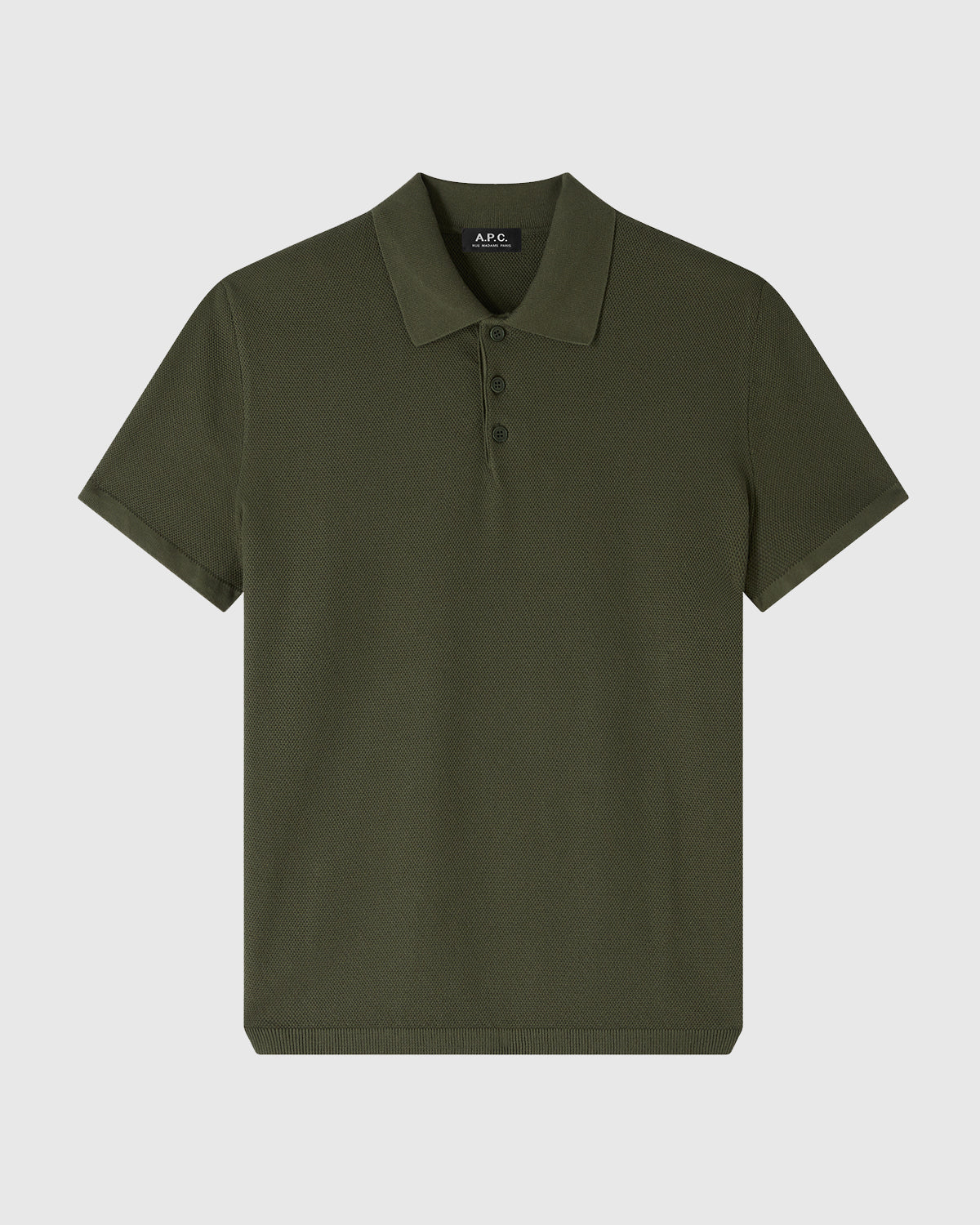 A.P.C. Polo Declan Military Kaki T-Shirt S/S Men