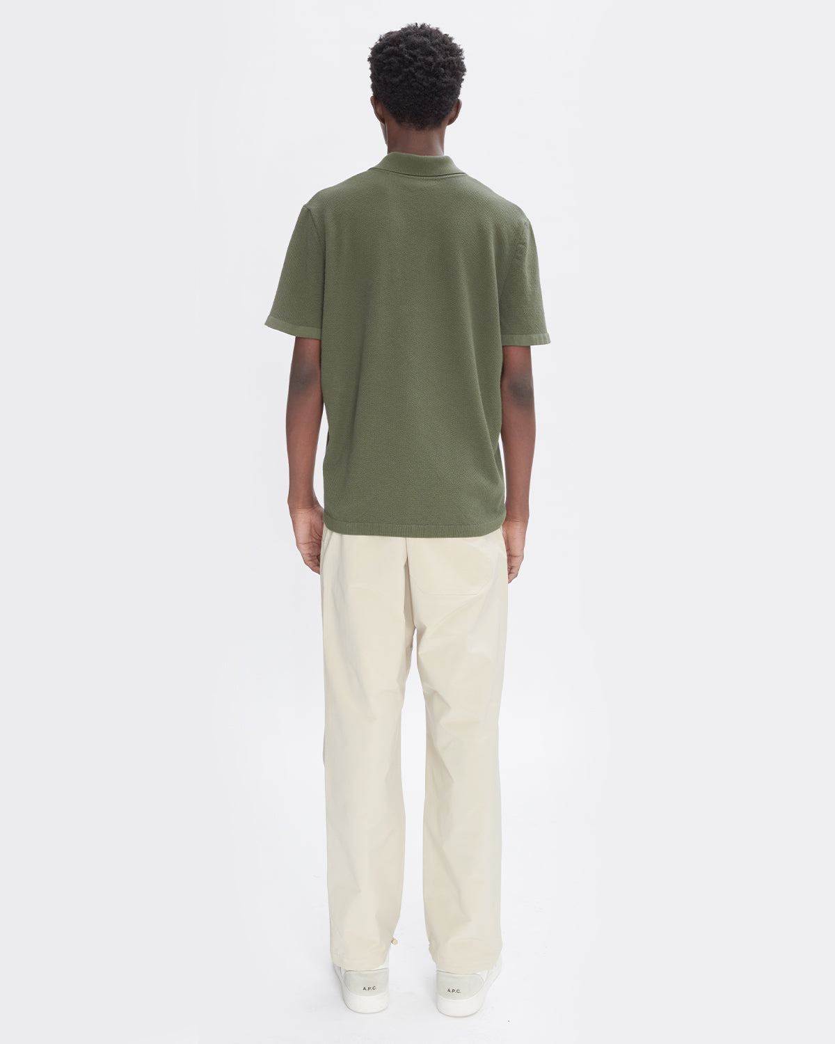 A.P.C. Polo Declan Military Kaki T-Shirt S/S Men