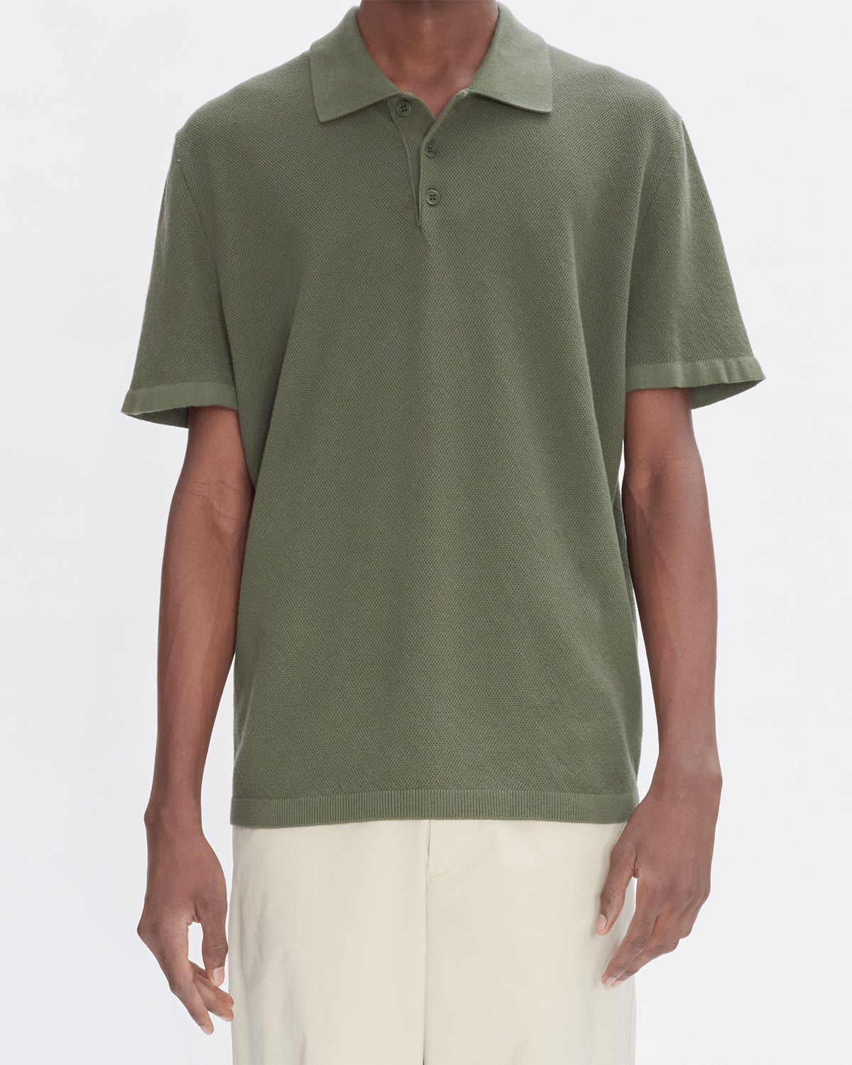 A.P.C. Polo Declan Military Kaki T-Shirt S/S Men