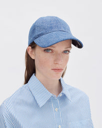 A.P.C. Casquette Charlie Washed Indigo Cap