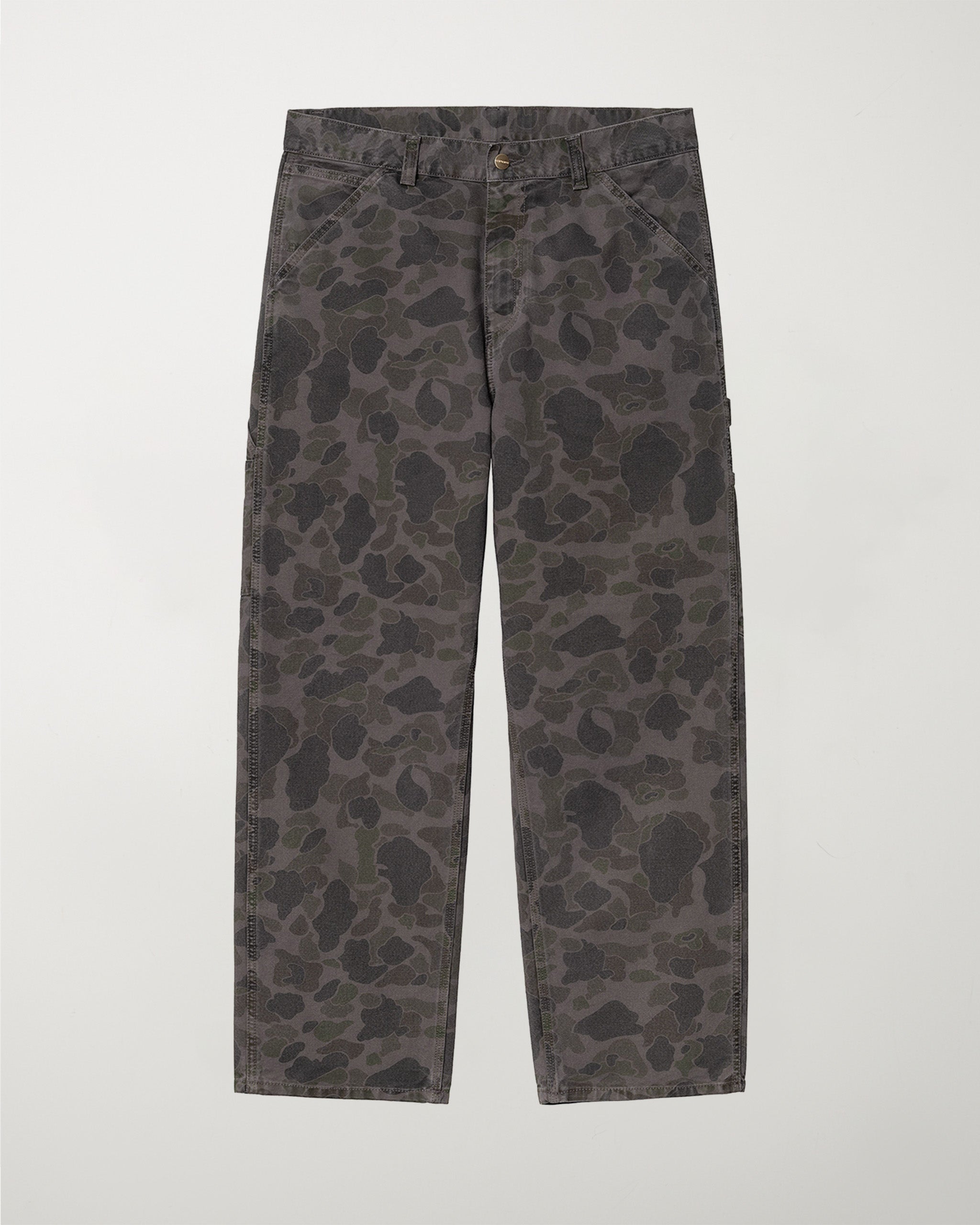 Carhartt WIP Duck Single Knee Pant Green/Graphite (Garment Dyed) Pants Men