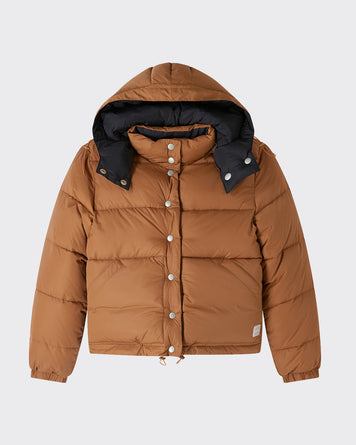 A.P.C. Puffer Jacket Sophie Dark Beige JKT Short Women