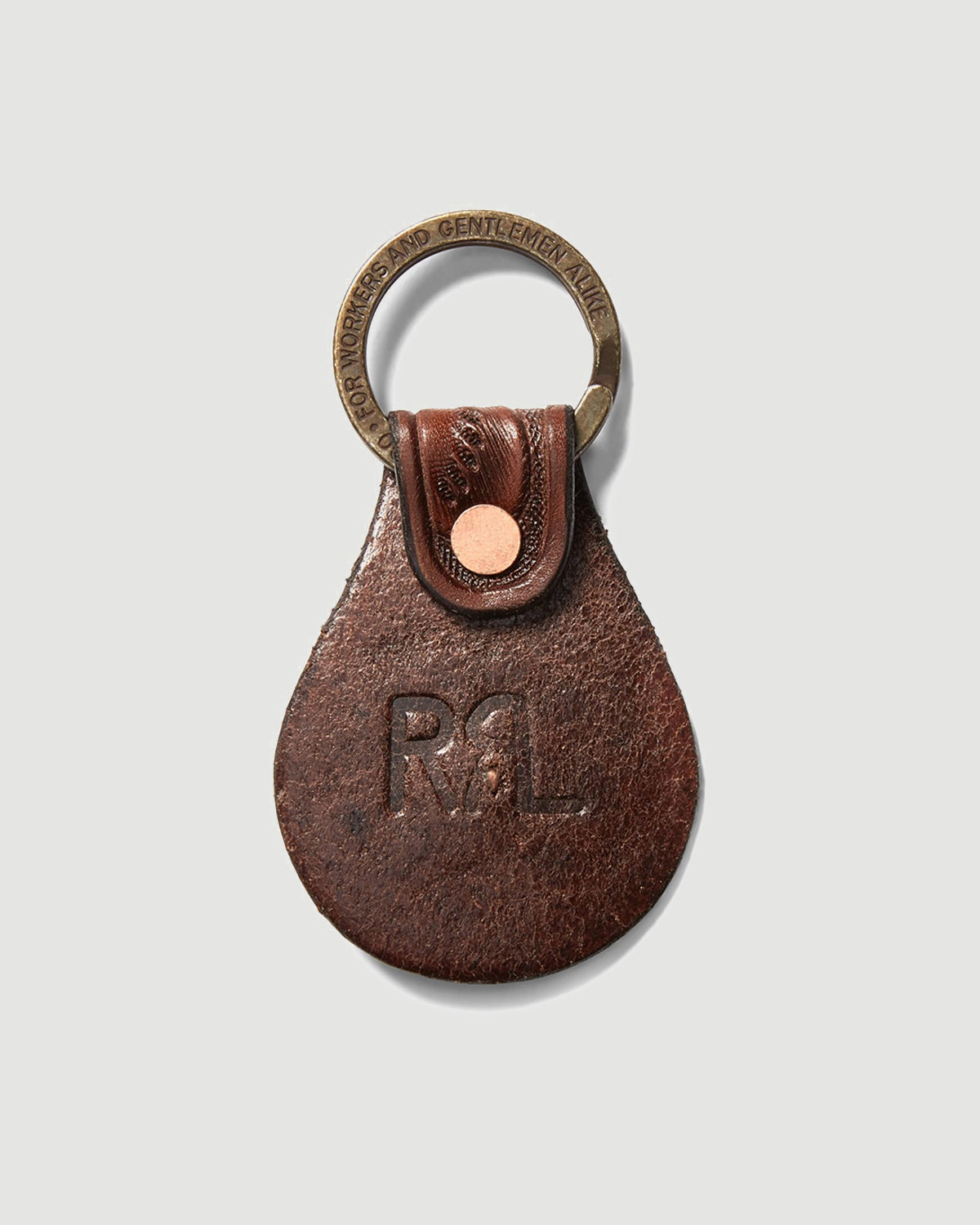 RRL Key Ring Embossed Leather Leather Goods